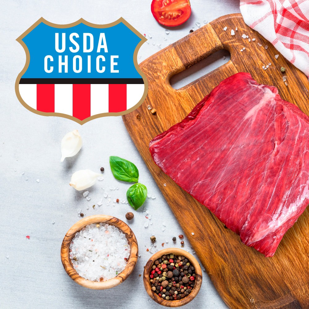 slide 2 of 5, Choice Flap Beef Steak Value Pack (About 2 per Pack), per lb