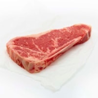 slide 1 of 1, Beef Choice Bone-In Top Loin Strip Steak (1 Steak), per lb