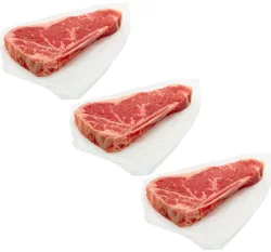 Beef Choice Strip Steak Family Pack Bone In