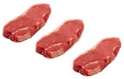 Beef Choice Boneless Strip Steak Family Pack (About 3-4 Steaks Per Pack)