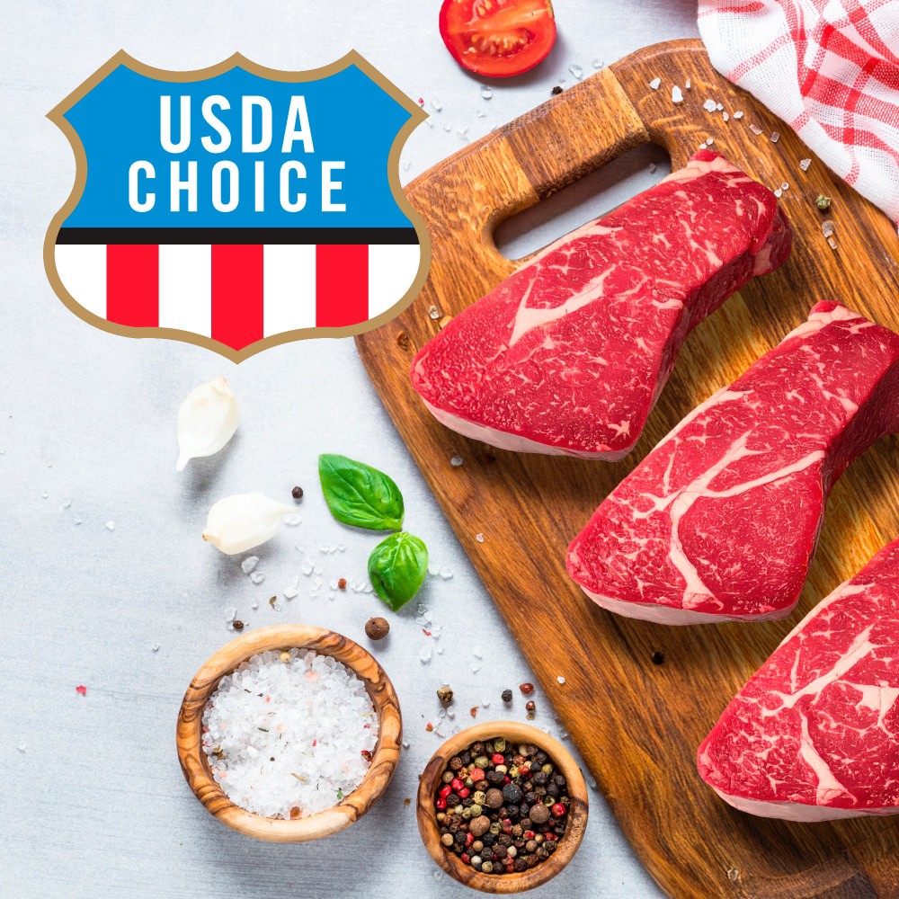 slide 4 of 5, Choice Tri-Tip Beef Steaks (About 2 per Pack), per lb