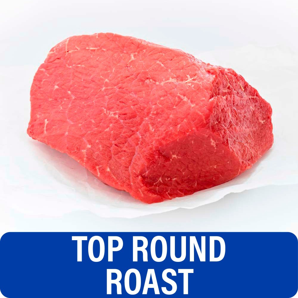 slide 3 of 5, Choice Top Round Roast Beef (1 Roast), per lb