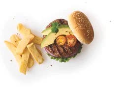 Spinach Feta Chicken Burger