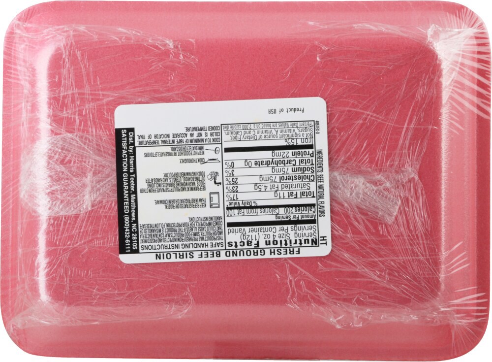 slide 2 of 2, Harris Teeter® 90/10 Angus Ground Beef Sirloin, per lb