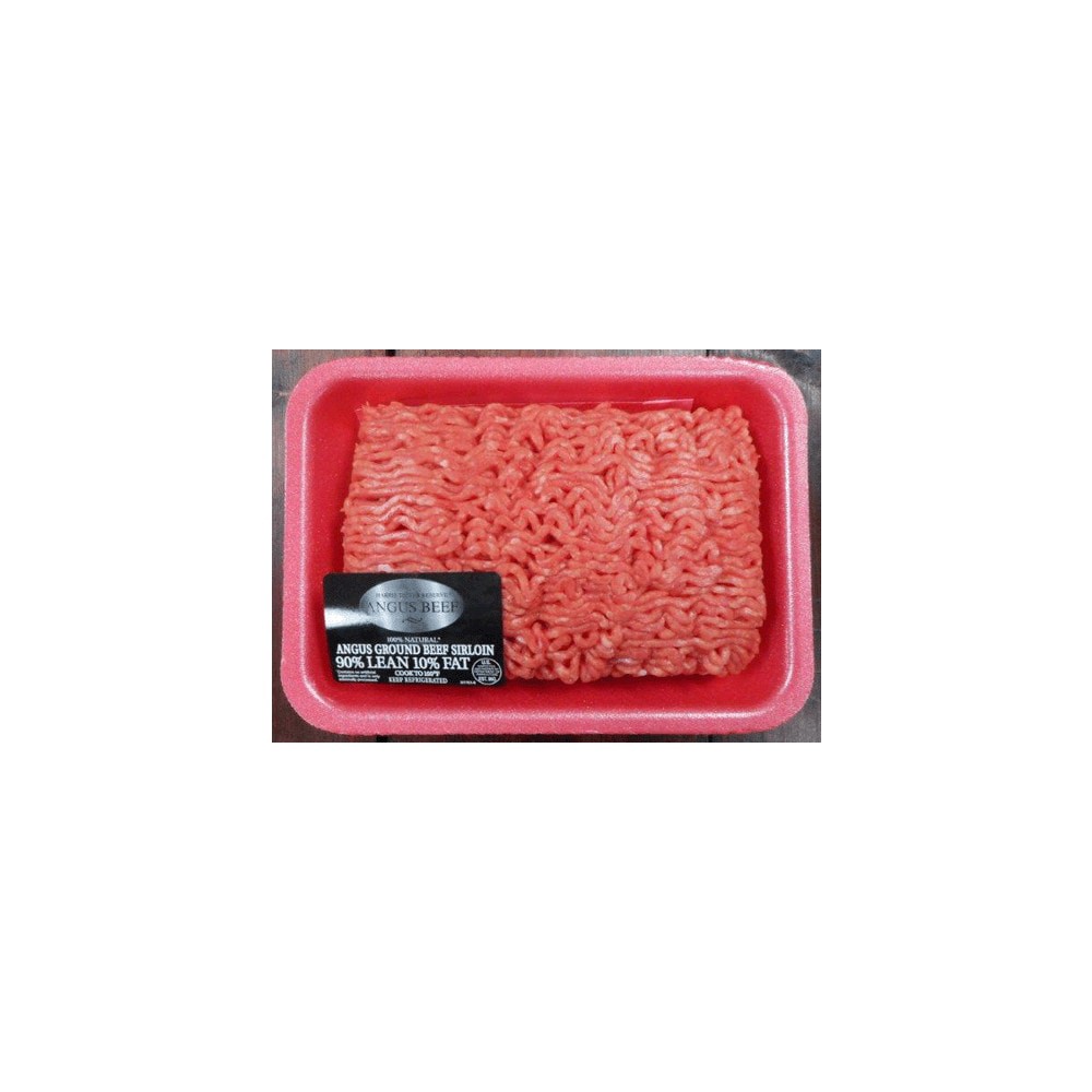 slide 1 of 2, Harris Teeter® 90/10 Angus Ground Beef Sirloin, per lb