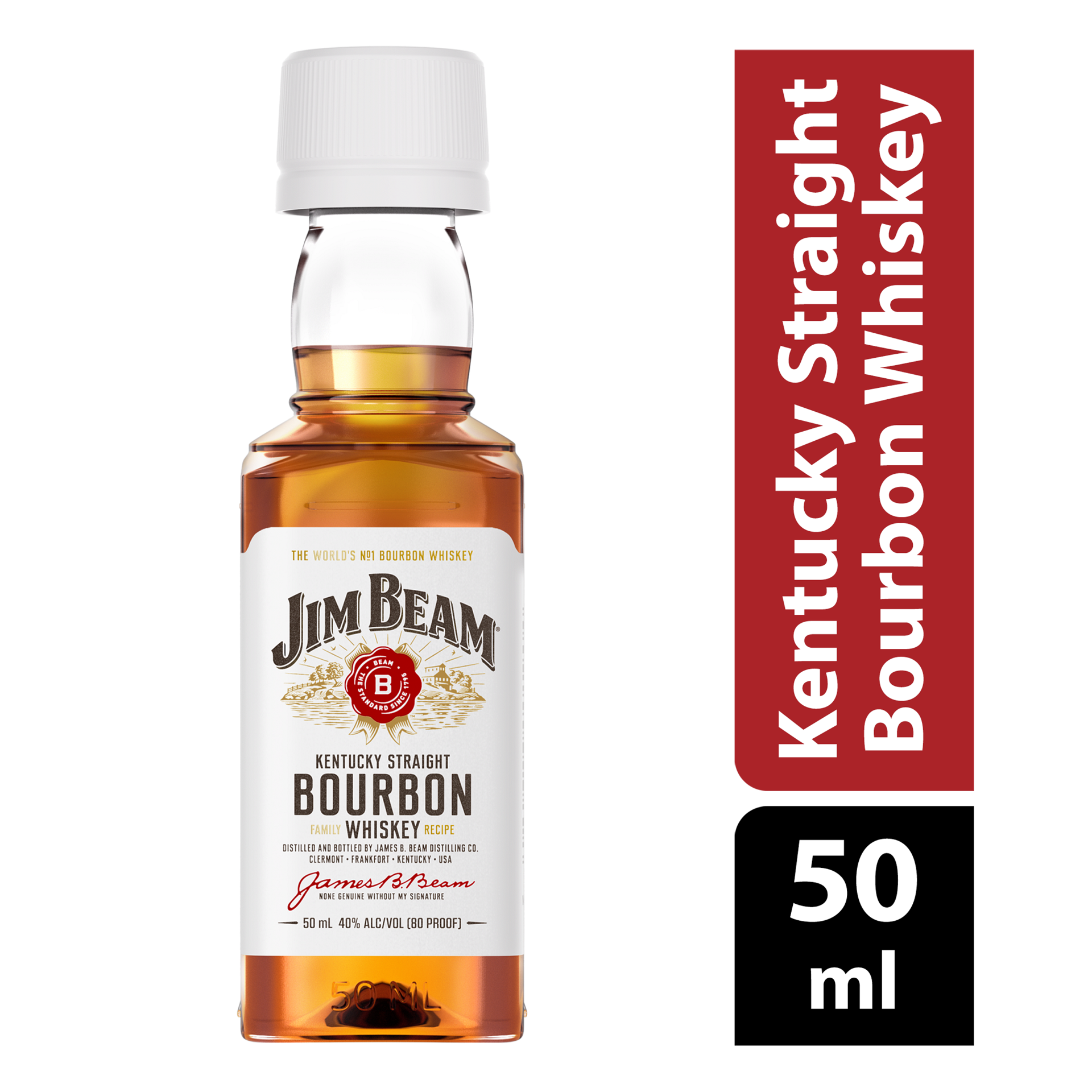 slide 1 of 3, Jim Beam Whiskey 50 ml, 50 ml
