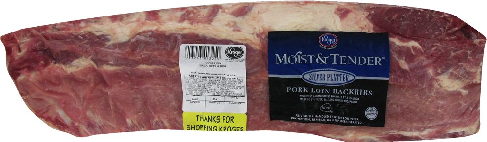 slide 2 of 2, Moist & Tender Pork Loin Back Ribs, per lb