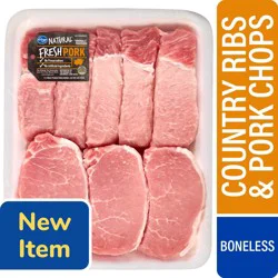 Kroger® Natural Country Pork Ribs and Boneless Pork Chops Combo Pack, 1 ct