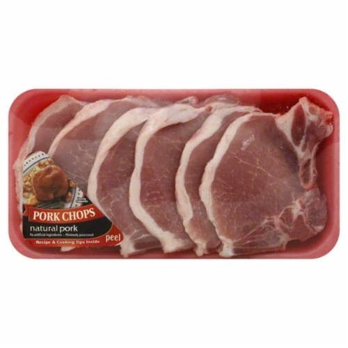 slide 1 of 1, Bone-In Pork Loin Chops, per lb