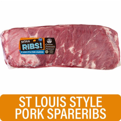 slide 1 of 1, Moist & Tender St. Louis Pork Ribs, per lb