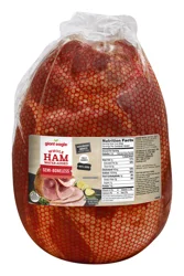 Giant Eagle Whole Semi-Boneless Ham, Hardwood Smoked
