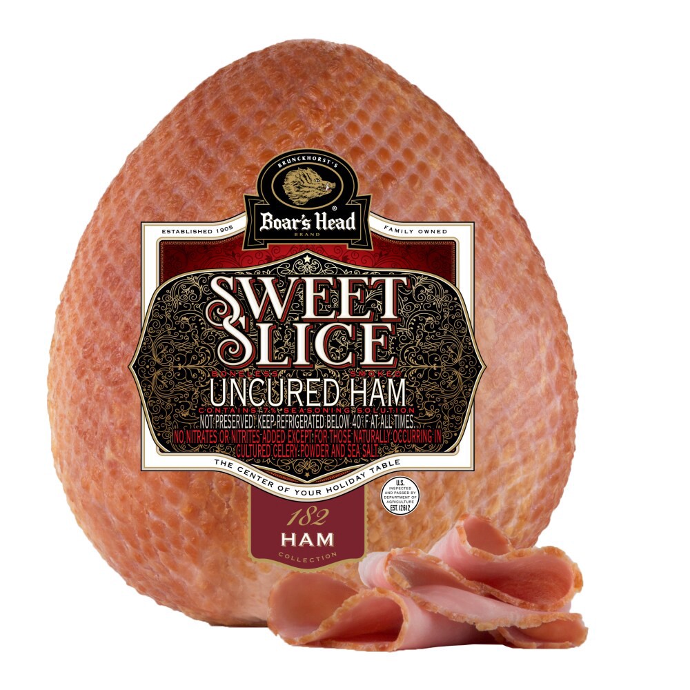 slide 2 of 4, Boar's Head® Sweet Slice® Smoked Uncured Ham, per lb