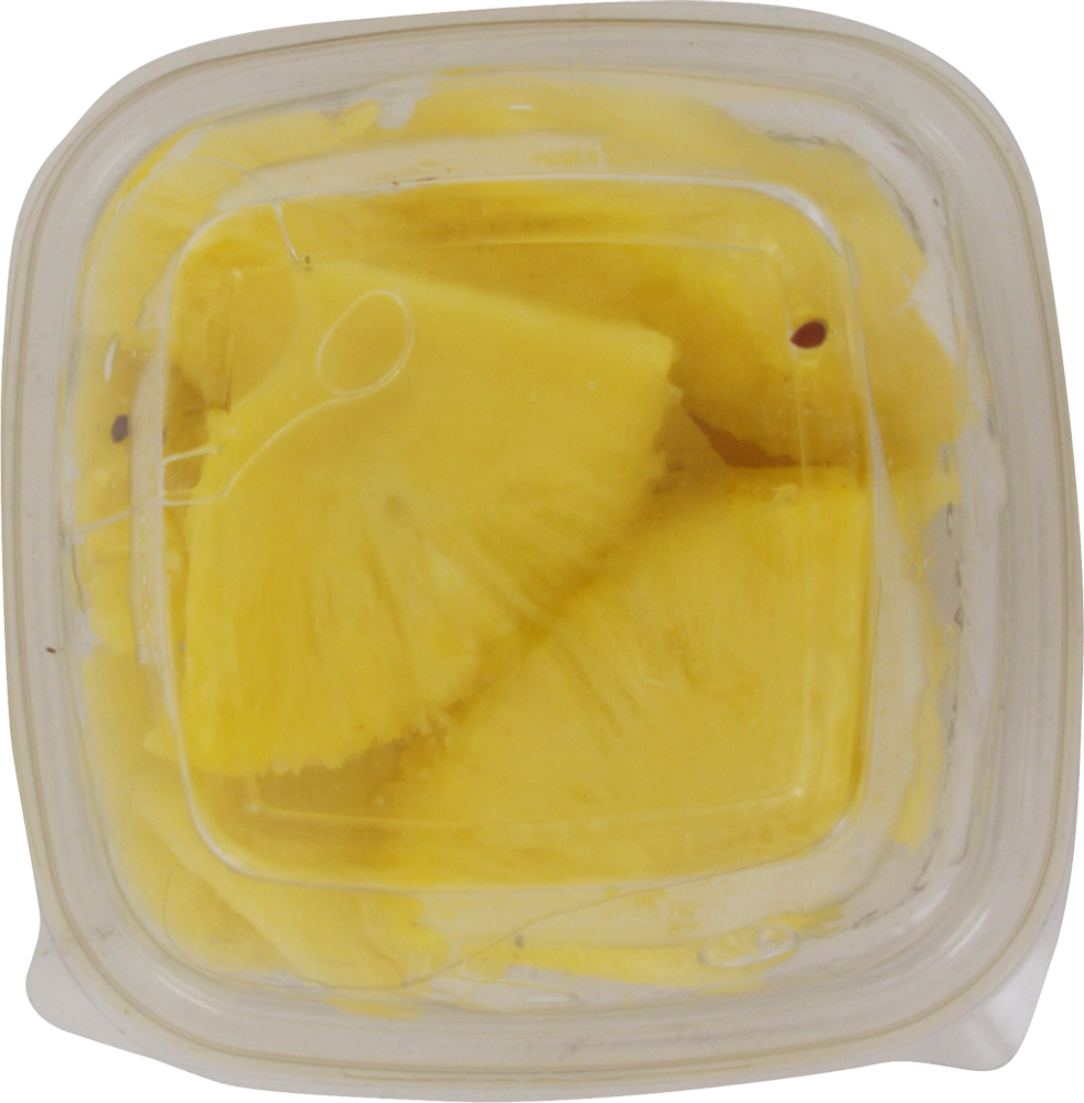 slide 3 of 4, In-Store Cut Pineapple Chunks Small Cup, 1 ct
