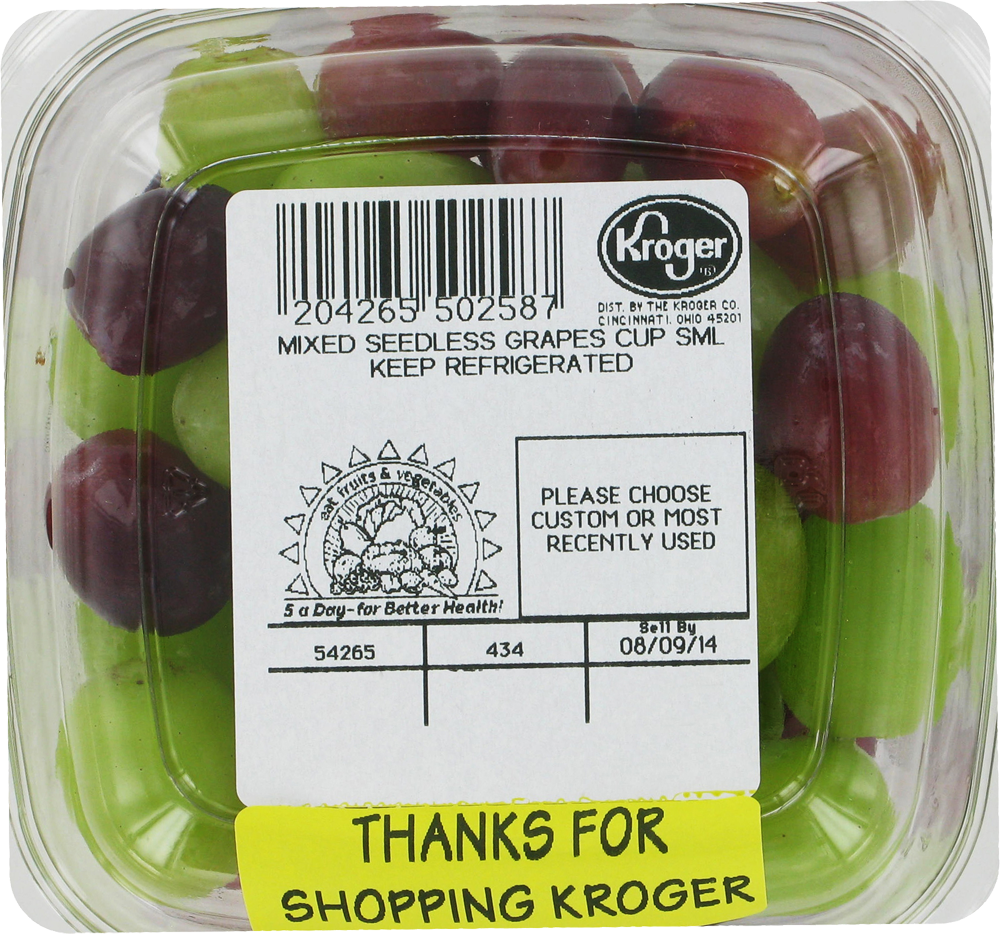 slide 4 of 4, Grapes - Seedless - Large Fruit Cup, 1 ct