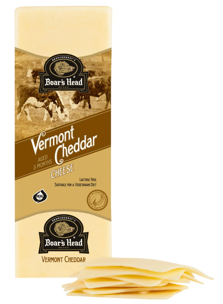 slide 1 of 6, Boar's Head Vermont Cheddar Cheese White, per lb