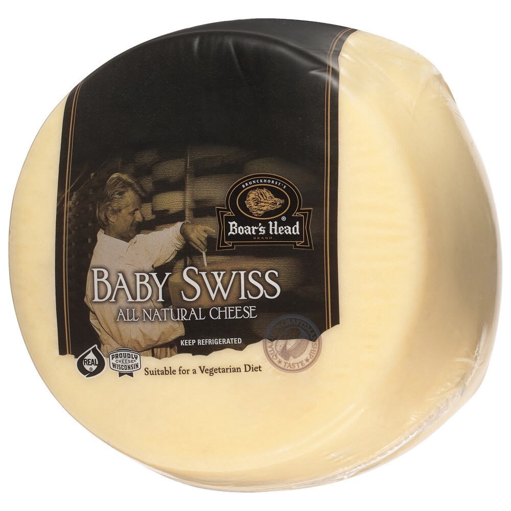 slide 5 of 6, Boar's Head Baby Swiss Cheese, per lb