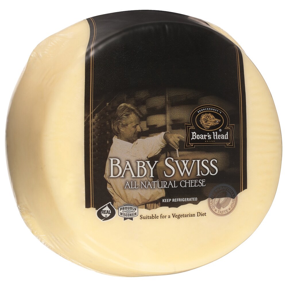 slide 4 of 6, Boar's Head Baby Swiss Cheese, per lb