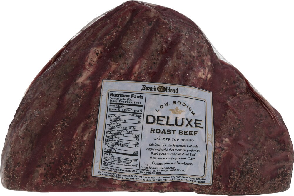 slide 6 of 6, Boar's Head Roast Beef Low Sodium, per lb