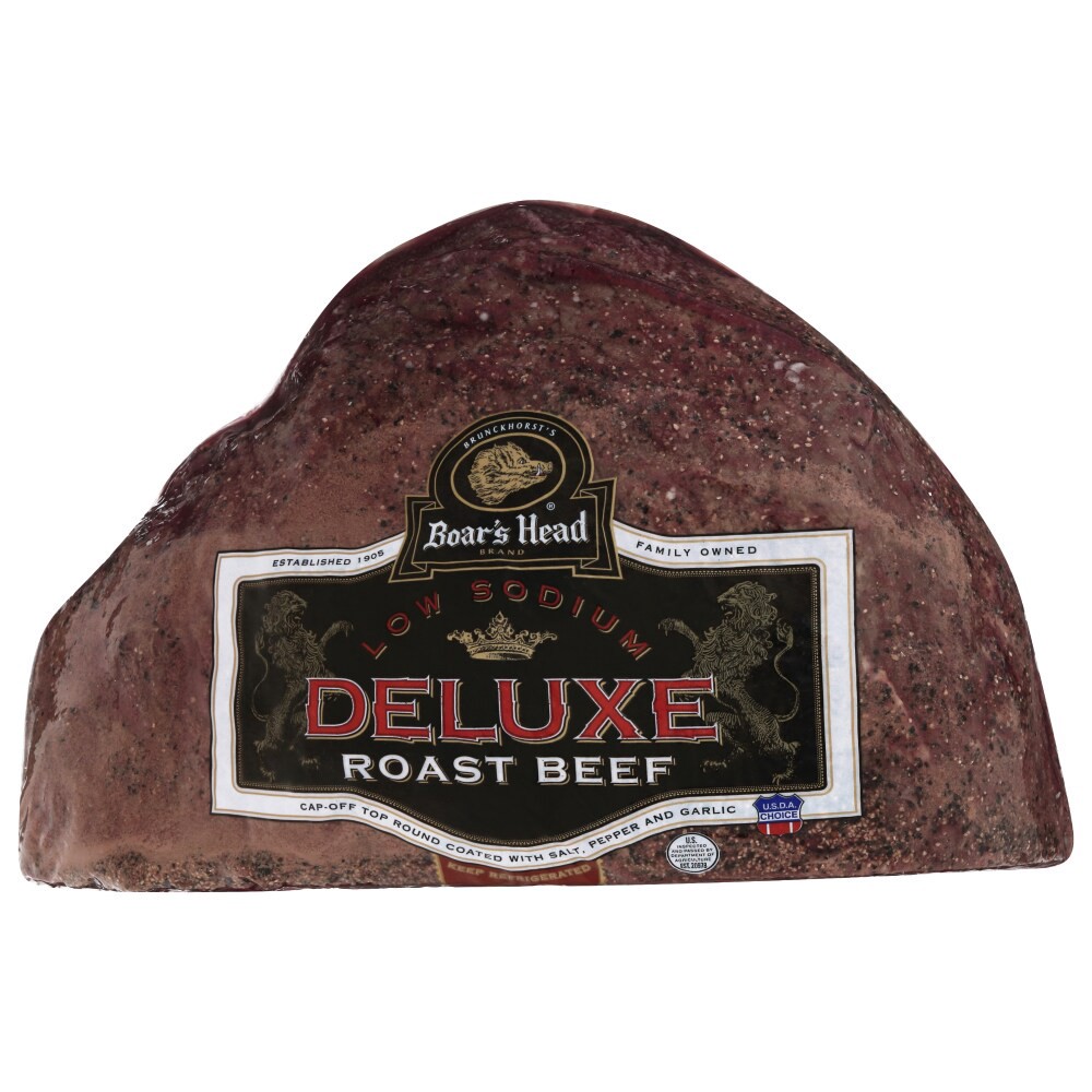 slide 2 of 6, Boar's Head Roast Beef Low Sodium, per lb