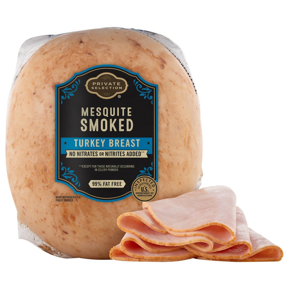 slide 2 of 2, Private Selection Grab & Go Private Selection Mesquite Smoked Turkey Breast, per lb