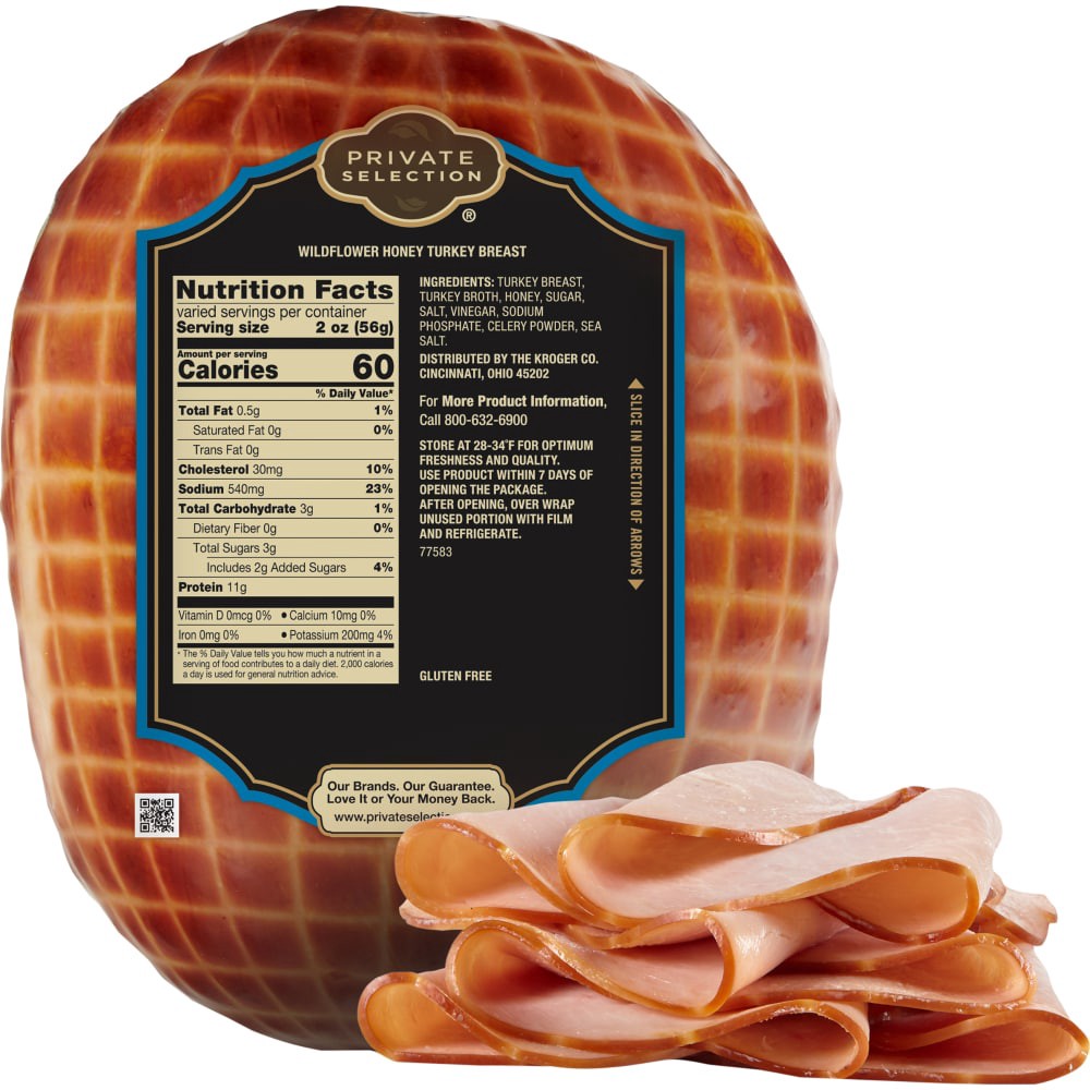 slide 2 of 2, Private Selection Grab & Go Honey Smoked Turkey Breast, per lb