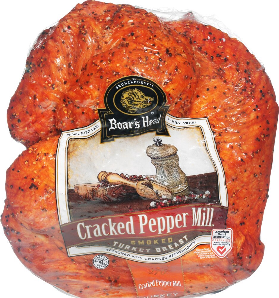 slide 3 of 6, Boar's Head Cracked Pepper Mill Smoked Turkey Breast, per lb