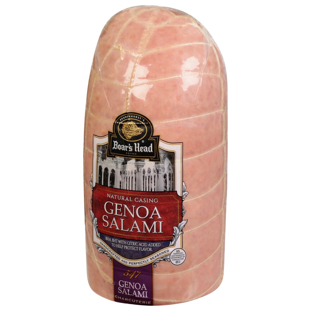 slide 6 of 6, Boar's Head Genoa Salami In Natural Casing, per lb