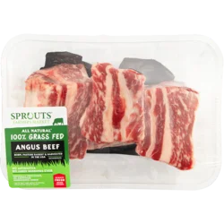 Sprouts 100% Angus Grass-Fed Beef Bone-In Short Ribs