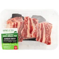 Sprouts 100% Angus Grass-Fed Beef Bone-In Short Ribs
