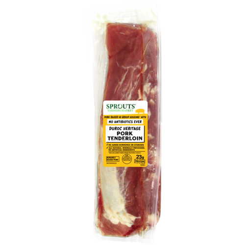 slide 1 of 1, Sprouts Pork Tenderloin No Antibiotics Ever Cryovac, per lb