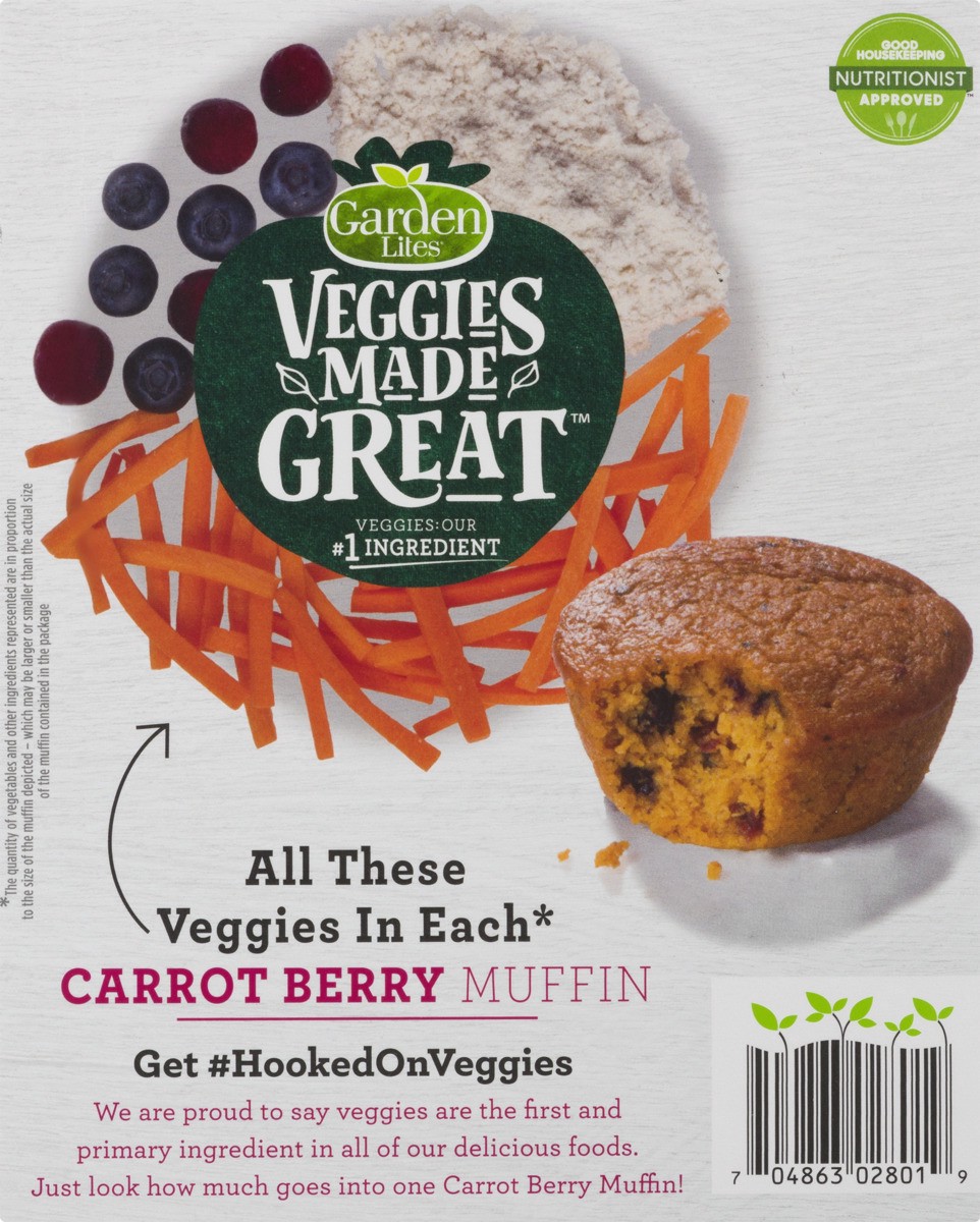 slide 10 of 11, Veggies Made Great Garden Lites Carrot Berry Muffins, 4 ct; 8 oz