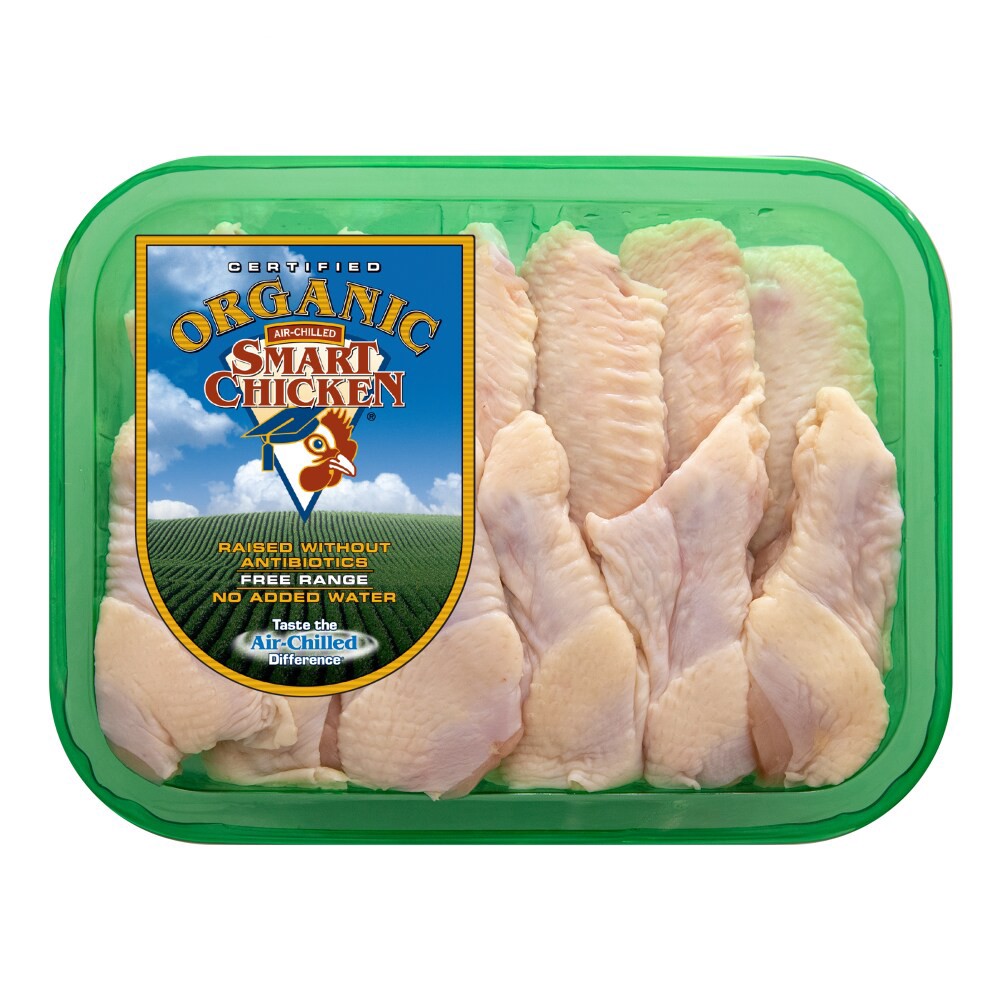 slide 4 of 4, Smart Chicken Organic Wings, per lb