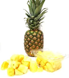 Fresh Cut Pineapple Medium Container