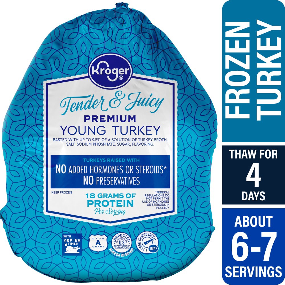 slide 2 of 2, Kroger Whole Frozen Turkey Without Gravy (14-16 Lb) (Limit 1 At Sale Price), per lb