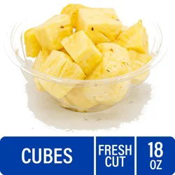 Fresh Cut Pineapple Cubes, 18 oz