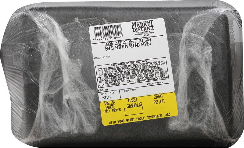 slide 2 of 4, Market District Certified Angus Beef® Boneless Bottom Round Roast, per lb