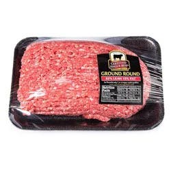 Market District Beef Ground Round, 85% Lean, 15% Fat, Certified Angus Beef ®