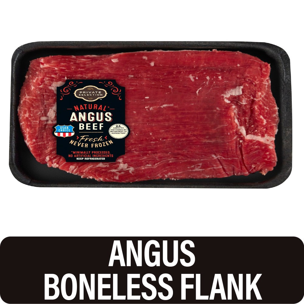 slide 4 of 4, Choice Boneless Angus Beef Flank Steak, per lb