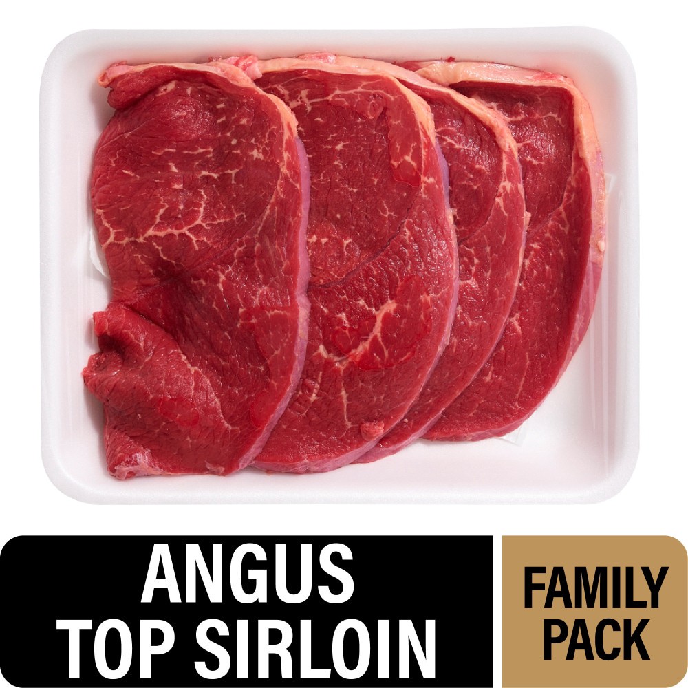 slide 1 of 5, Private Selection® Angus Beef Top Sirloin Steak Family Pack, per lb