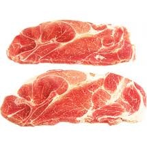 slide 1 of 1, First Street Pork Shoulder Bone In Steak, per lb