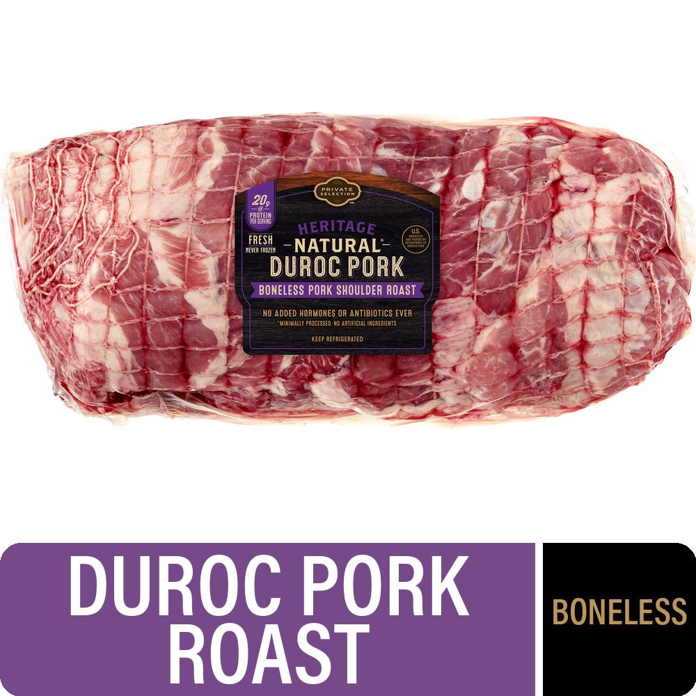 slide 2 of 2, Private Selection® Natural Duroc Pork Shoulder Roast Boneless, 1 lb, 1 lb