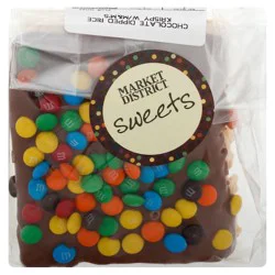 Market District CHOCOLATE DIPPED RICE KRISPY W/M&M's