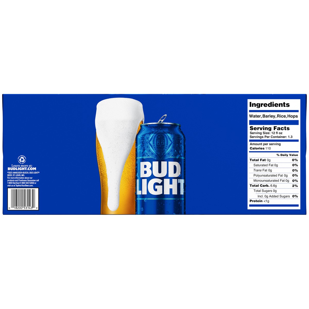 slide 5 of 9, Bud Light Beer, 16 fl oz