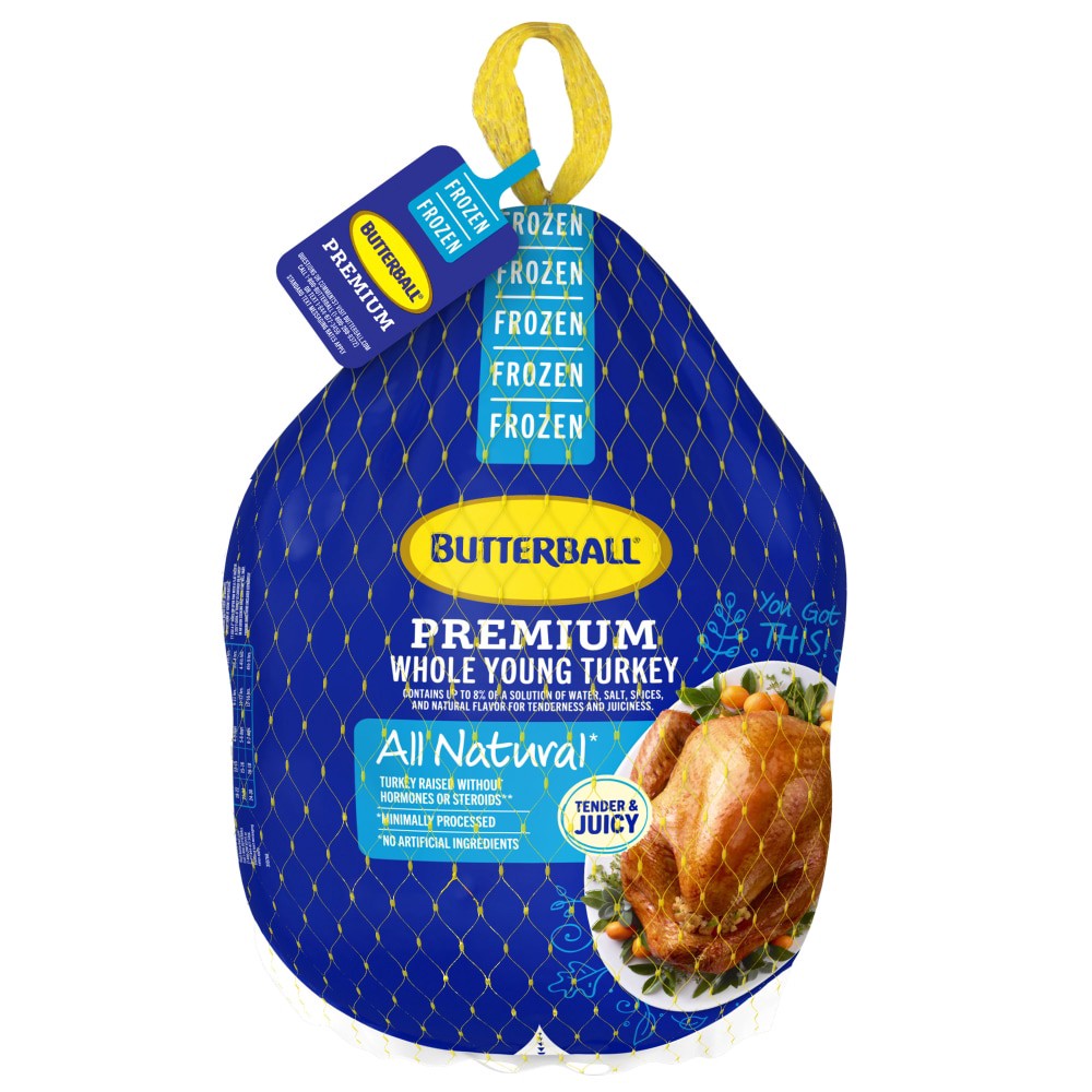 slide 4 of 6, Butterball Premium Whole Frozen Turkey (14-16 Lb) Limit 1 At Sale Price, per lb