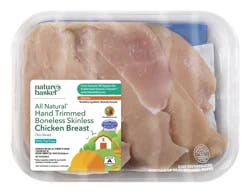 Nature's Basket Chicken Breast, Boneless Skinless, Hand Trimmed, Thin Sliced