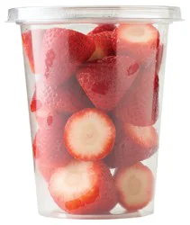 Fresh Cut Strawberries Cup, 1 lb