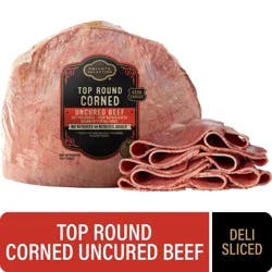 Private Selection® Top Round Uncured Deli Corned Beef Sliced, 1 lb