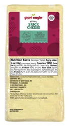 Giant Eagle Cheese, Natural Brick