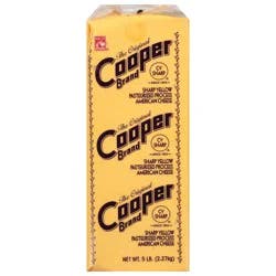 Cooper Yellow American Cheese, Deli Sliced