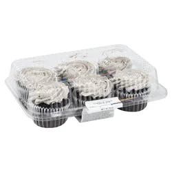 Giant Eagle Cupcake, Cookies & Cream Chocolate, 6 count